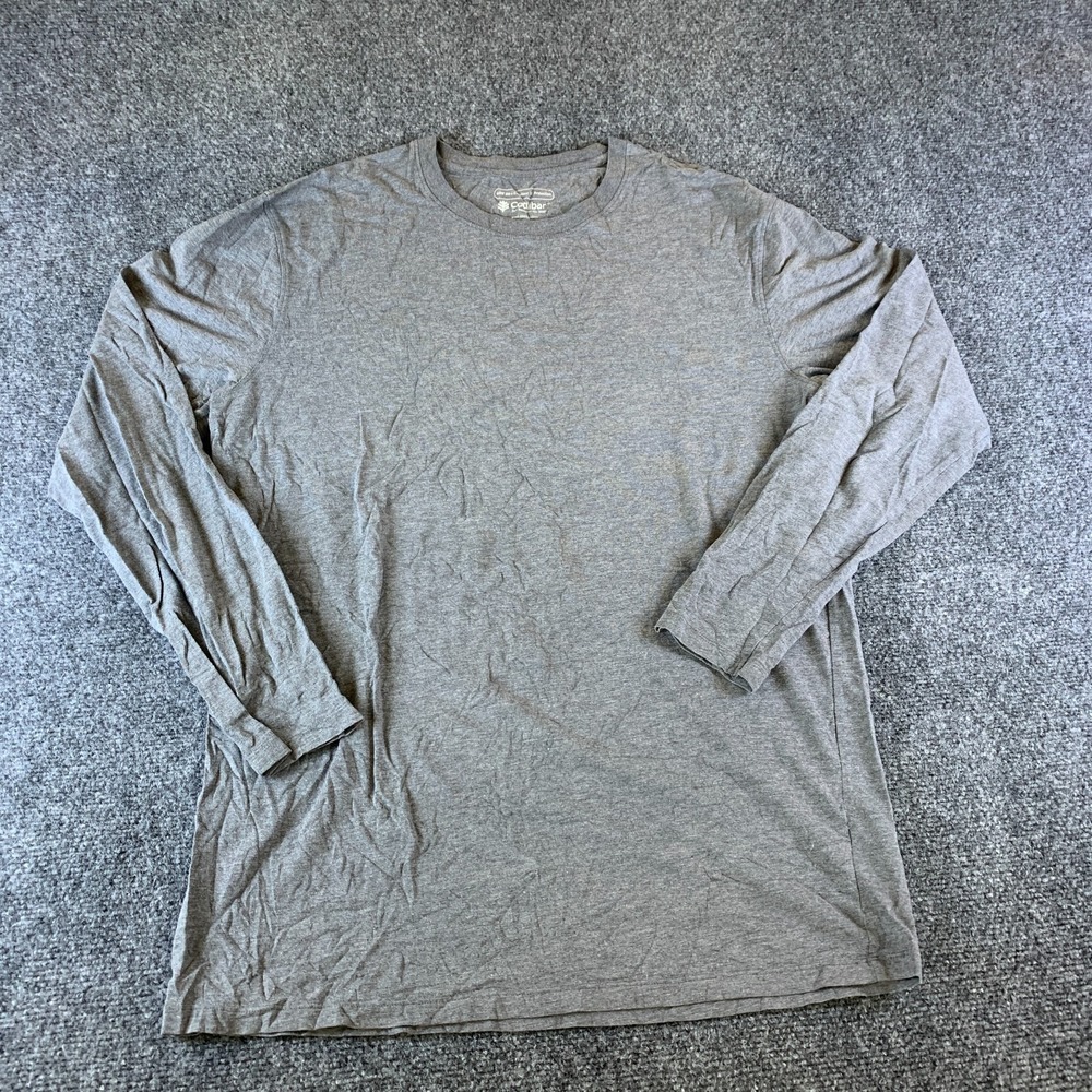 Coolibar Morada Everyday Long Sleeve T-Shirt Mens M Gray UPF 50+ Sun Protection